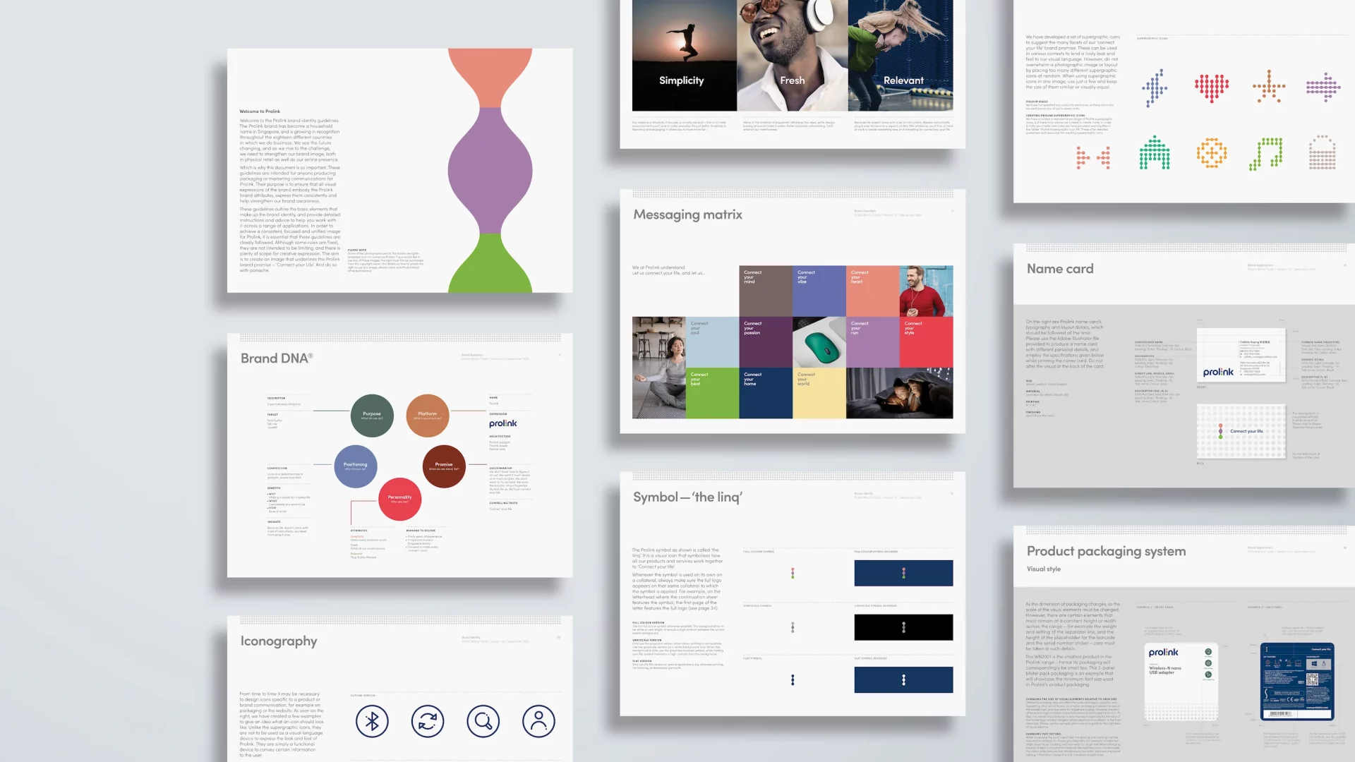 Prolink brand identity by Brandpie